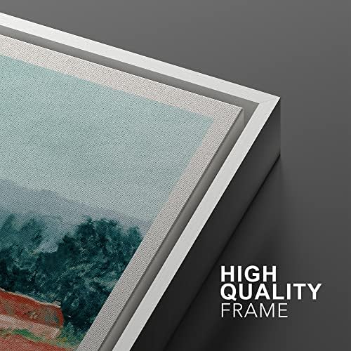 MUDECOR Framed Wall Art Print Set Walk on The Cliff at Pourville by Claude - Image 5