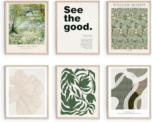 Habseligkeit Green Wall Art Prints, Retro Wall Decors by Habseligkeit