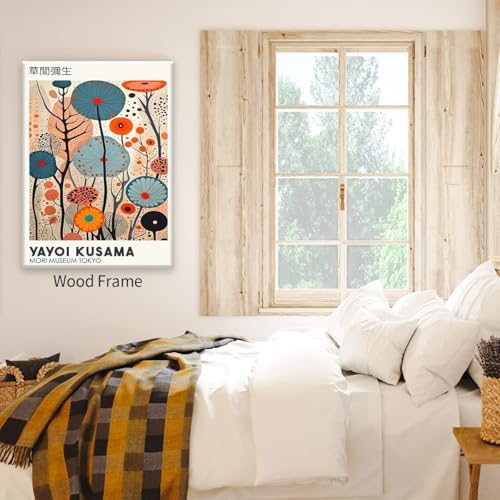 Yayoi. Kusama Framed Canvas Wall Art Vintage Japanese Painting Posters Tokyo - Image 6