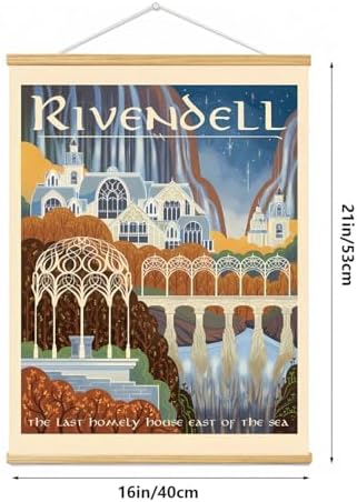 Middle Earth Landscape Wall Art Prints Canvas PaintingFantasy Posters, Wall - Image 4