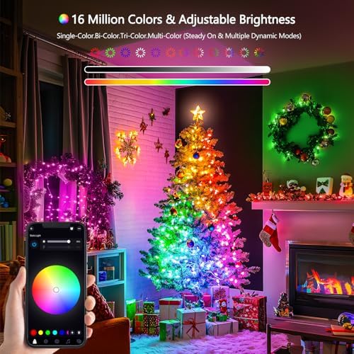 JMEXSUSS Connectable 33ft 100 LED Color Changing String Lights - Image 5