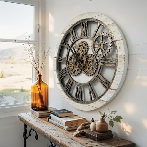 ImprovingLife The Original Real Moving Gear Wall Clock Vintage Industrial - Image 4