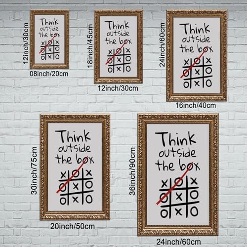 BAOGELI Think Outside The Box Poster Motivational Quotes - Image 2