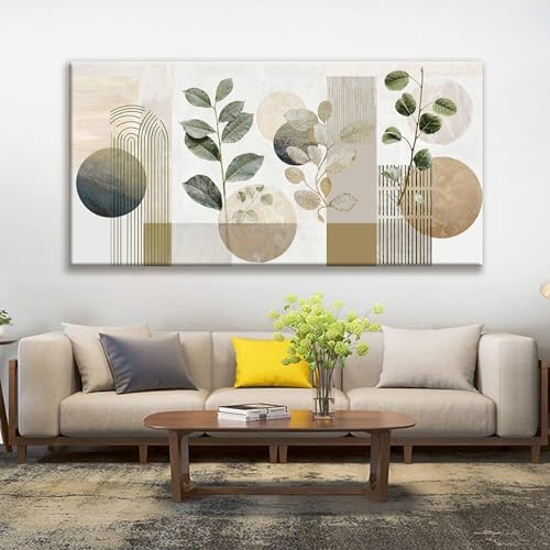 TAIJXAGSG Large Boho Green Wall Art - Image 2