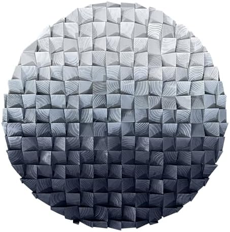 LIUZEYUE Round 3D Wood Wall Art - Image 2