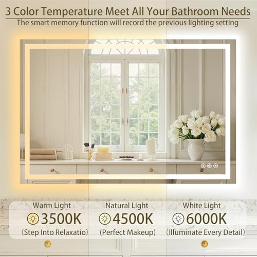 36"x48" LED Bathroom Mirror - Image 4