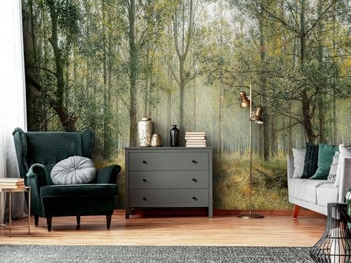 Forest Landscape wall murals Woodland Tree Peel and Stick self Adhesive - Image 2