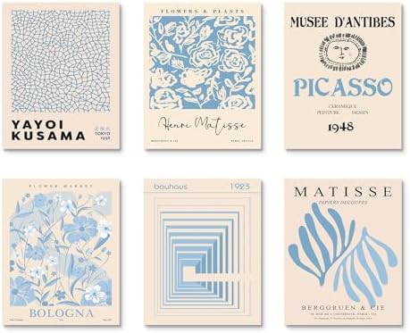 Habseligkeit Blue Master Wall Art Prints, Abstract Matisse Wall Art Exhibition - Image 7