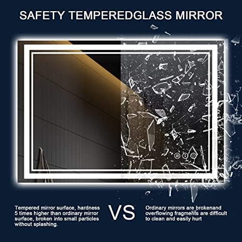 48x30 Inch LED Bathroom Mirror - Image 6