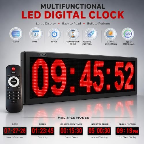 XW big oversized clock/timer 28", indoor and outoor use, - Image 6
