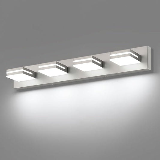 SineRise LED Modern Bathroom Vanity Light Fixtures, Brushed Nickel Modern by SINERISELIGHTING