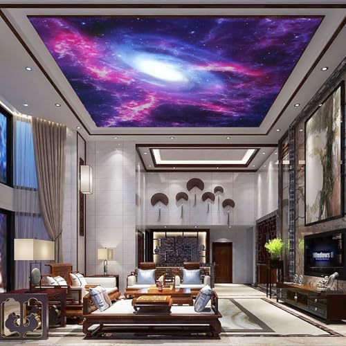 Stunning Purple Pink Galaxy Nebula Space Wallpaper Peel Stick - Image 2