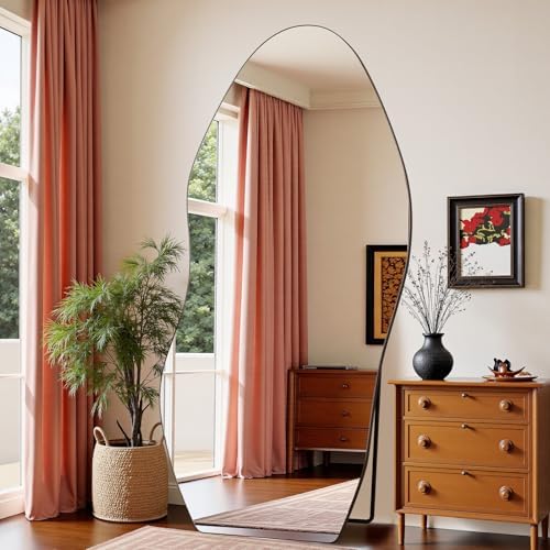 Antok Irregular Full Length Mirror, Standing Hanging Leaning Irregular Mirrors by AntokMirror