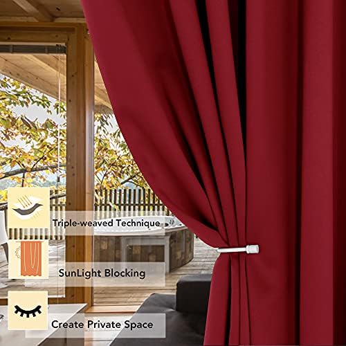 BONZER Wide Room Divider Blackout Curtain Total Privacy - Image 2