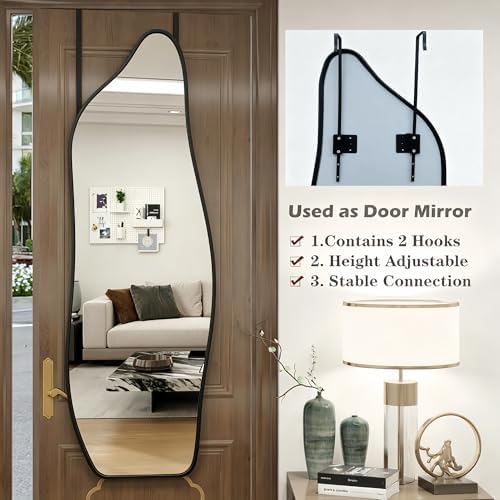 48"x16" Full Length Door Mirror, Dolphin Hanging Mirror - Image 3