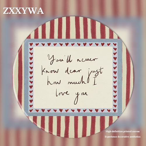 Framed Vintage Love Quote Canvas Wall Art, “You'll Never Know Dear Just How - Image 3