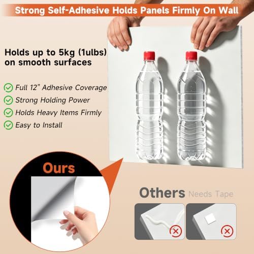 Acoustic Panels with Self Adhesive, 24 Pack Sound Absorbing Panels - Image 5