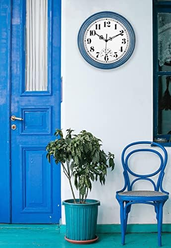 zyzamay 12 Inch Indoor Outdoor Battery Operated Wall Clocks - Image 4