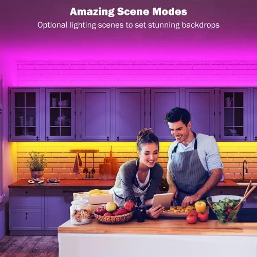 Leeleberd 50ft Led Strip Lights, Music Sync Color Changing Led Light Strips - Image 6