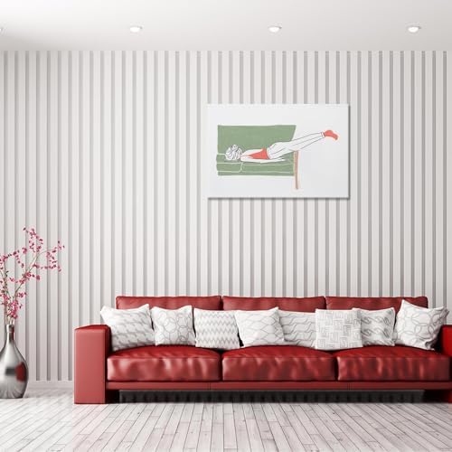 Modern Female Portrait Canvas Wall Art A Decadent Woman Rest Posters Wall Art - Image 3