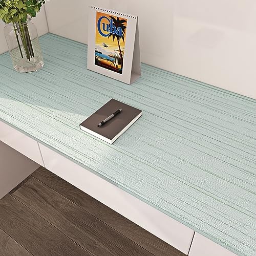 FunStick 15.8"x472" Mint Green Grasscloth Peel and Stick Wallpaper Textured - Image 6