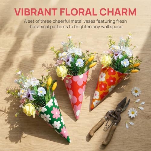 AIM & GGKK Floral Wall Vases - Image 4