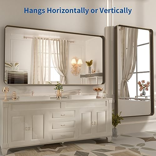 WEER Bronze Bathroom Vanity Mirror 60X36 Inch - Image 5