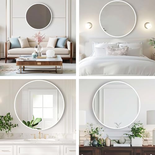 Round Bathroom Mirror, Circle Mirror, 1 Pack - Image 5