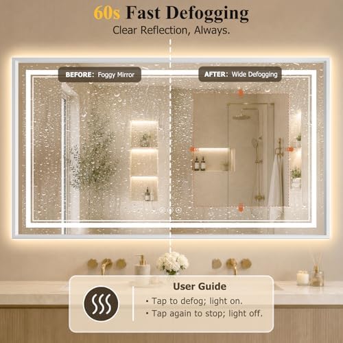36"x60" LED Bathroom Mirror - Image 5