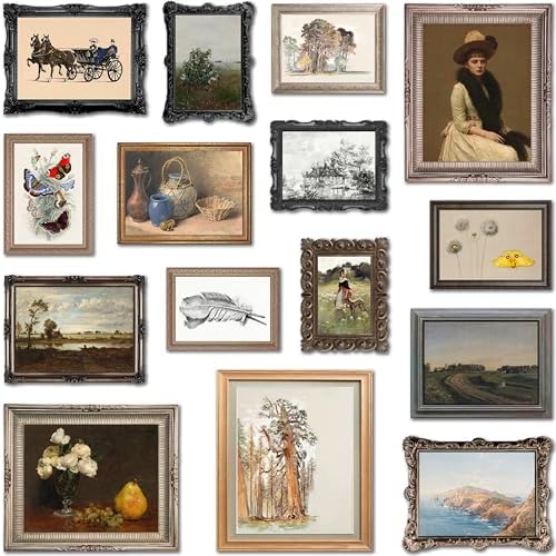 LANCHI95 15 Pcs Unframed Vintage Eclectic Art by LANCHI95