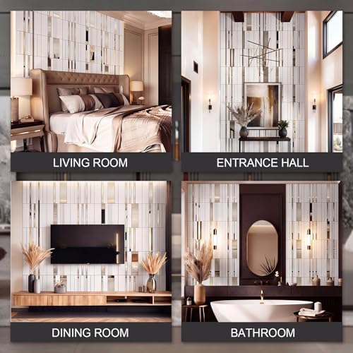 Geelin 4 Pack 3D Wall Panels Peel and Stick Fluted - Image 6