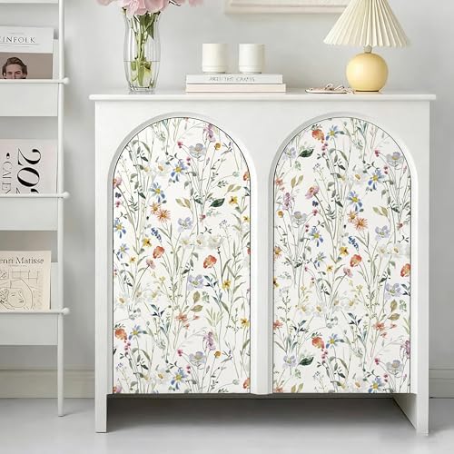 16.9''x118'' Boho Floral Peel and Stick Wallpaper Self Adhesive Wallpaper - Image 2