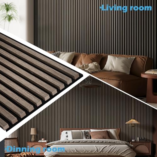 Art3d 48 x 24 in 3D Fluted Soundproof Wood Slat Wall Panel - Image 3