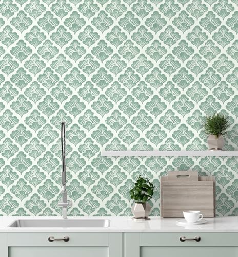 Hopepak 17.3"×197" Floral Peel and Stick Wallpaper - Image 2