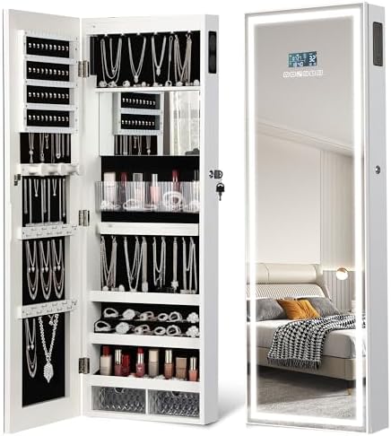 LED Mirror Jewelry Cabinet, Full Length Mirror by chaoguan