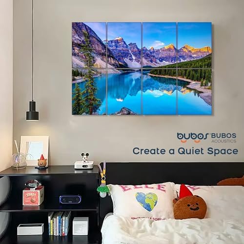 BUBOS 8 Pcs Art Acoustic Wall Panel, 47.2”x31.4”Self Adhesive - Image 6