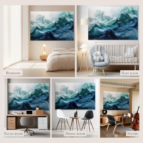Soon Global Acoustic Wall Panels, Art Acoustic Panels, Aqua Dreams - Image 5