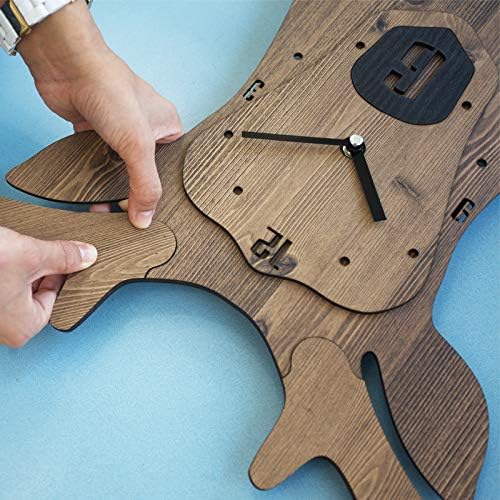 Stephanie Imports Modern Minimalist Reindeer Light Wall Clock - Image 3