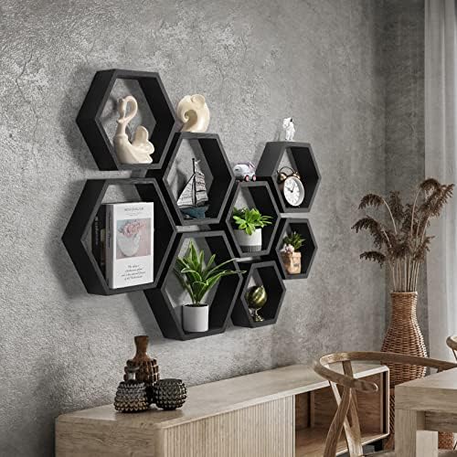 CADUKE Hexagon Floating Shelves Set of 8 - Image 2