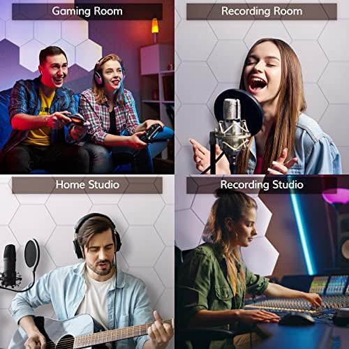 TONOR 36 Pack High Density Hexagon Acoustic Panels - Image 6