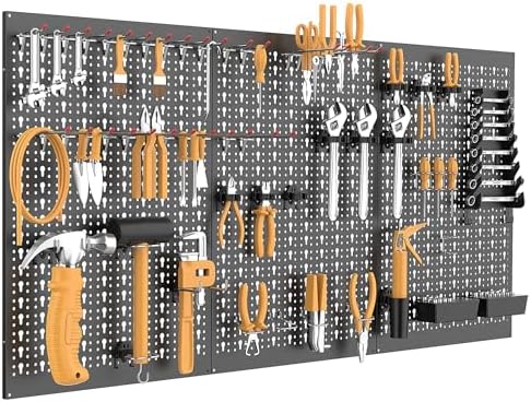 WALMANN Metal Pegboard, Wall Tool Organizer Board by WALMANN