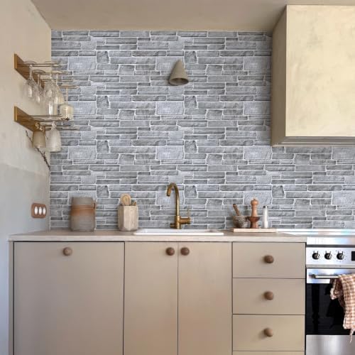 Commomy Faux Stone 3D Wall Panels Peel and Stick - Image 3