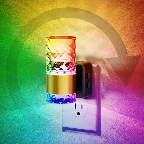 JandCase Night Lights Plug into Wall, Color Changing Night Light by JandCase