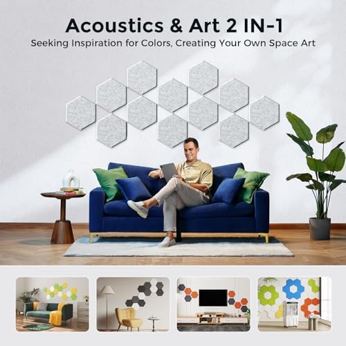 Self-Adhesive Acoustic Panels, 2nd Generation Sound Absorbing Panel, - Image 5