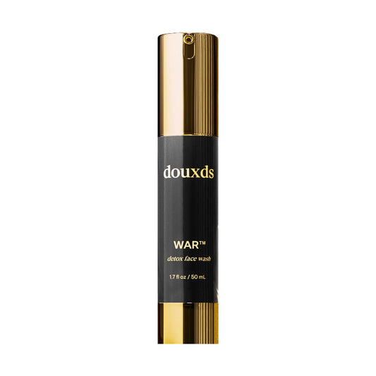 douxds WAR™ Detox Face Wash, Pore Cleaner Aloe Vera, Natural Skin Care Charcoal Face Wash, Men's Skin Care, Acne Treatment For Face, Ingrown Hair, 50 ml