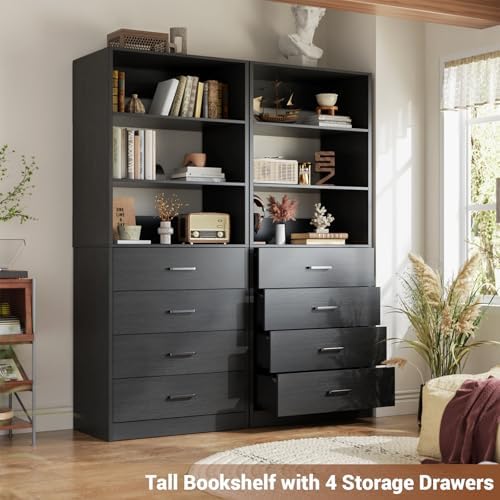 Aheaplus Closet Drawers System, 21.3" Wood Closet Organizer - Image 4