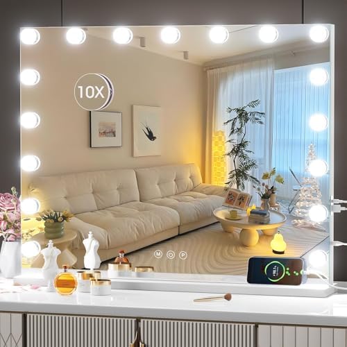 Hasipu 28" x22” Hollywood Vanity Mirror by Whatssuitableisthebest