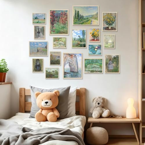 KBKBART 17 PCS Claude Monet Eclectic Wall Art Collage, Vintage Prints - Image 5