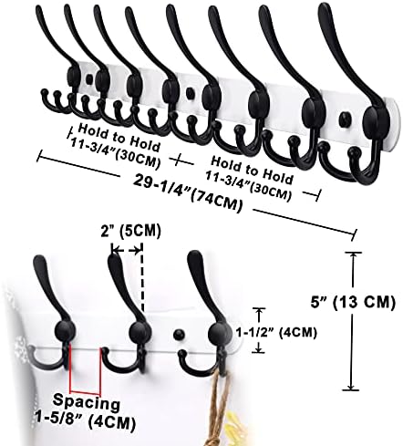 Dseap Coat Rack Wall Mount - Image 6