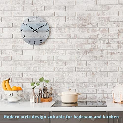 Plumeet Smaill Wall Clock, Rustic Coastal Country Village Clocks Decorative - Image 5